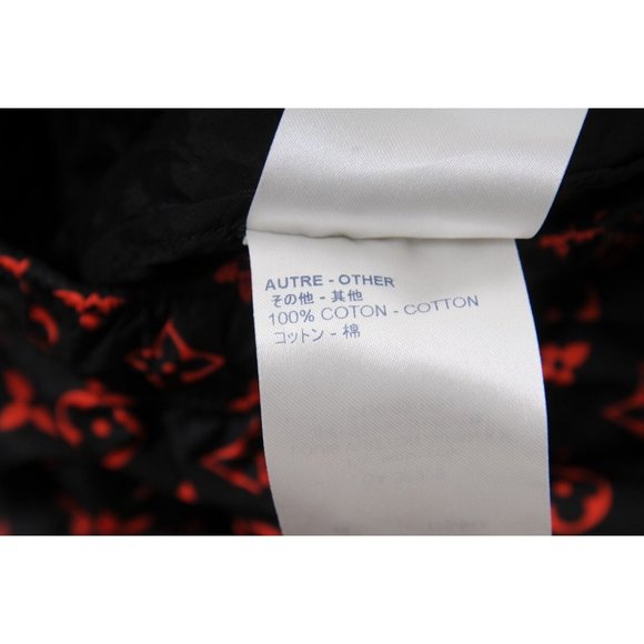 Louis Vuitton Women Jogging Pants 40 Black Red Monogram Technical Cotton Joggers - Picture 14 of 16